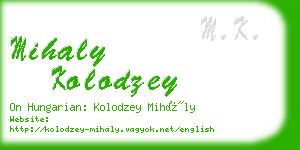 mihaly kolodzey business card